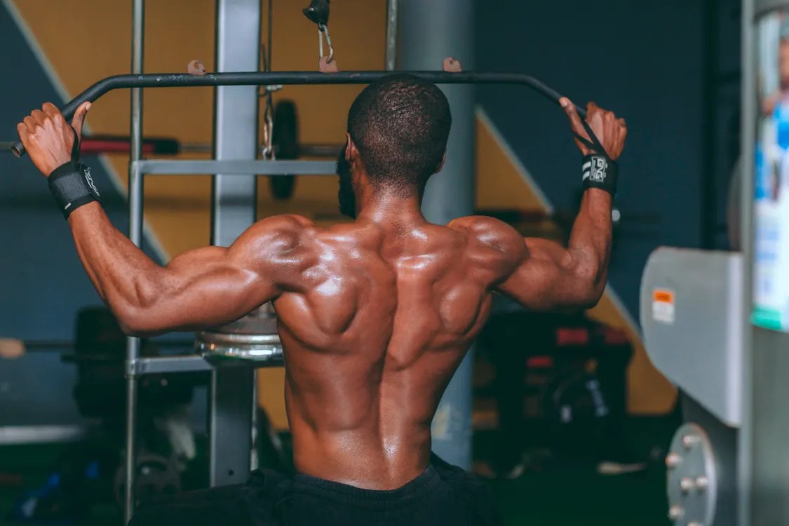 Strength athlete lifting in a gym